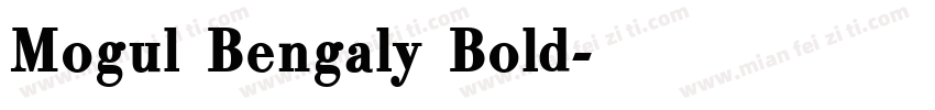 Mogul Bengaly Bold字体转换